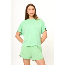 Tiffany & Tomato Düşük Omuz Modal Tişört