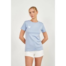 Tiffany & Tomato Kalp Nakışlı Kısa Kol Modal T-Shirt