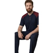 Bipamuk Büyük Beden Erkek Kısa Kol Pijama Takımı  Rahat Kesim 3xl–5xl