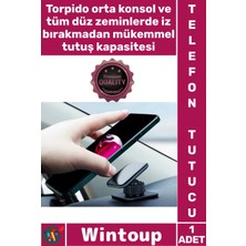 Wintoup #telefontutucu Güçlü Torpido Konsol Üstü Navigasyon Pratik Sabit Jel Yapışkanlı Araba Telefon Tutucu