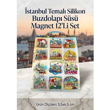 Wolawood İstanbul Temalı 12'li Toptan Magnet Buzdolabı Süsü Hediyelik Hatıra Seti Canlı Renkler Kaliteli Takım, Turistik Souvenir Koleksiyonu Yerli ve Yabancı Misafirlere Özel Hediye