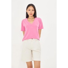 Tiffany & Tomato V Yaka Oversize Modal T-Shirt