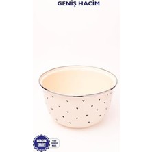 Black Cupid Emaye Karıştırma ve Salata Kabı 24CM 4 Litre (Ocağa Da Koyulabilir)