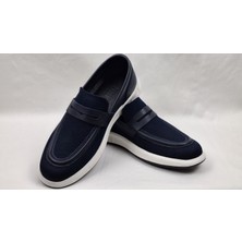 Darkwood-Sneakers-Günlük Spor-Hakiki Deri-Erkek Ayakkabı-Lacivert-(Süet+Açma Deri+Deri)
