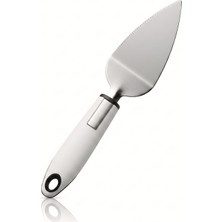 Perotti Paslanmaz Çelik Pasta Servis Spatulası | Tırtıklı Pasta Küreği | Kek, Börek, Pizza ve Tart Servis Aparatı | Ergonomik Saplı