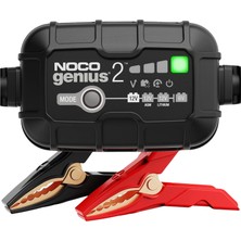 Noco Genıus2 2A Akıllı Akü Şarj Cihazı 6V/12V, Agm, Jel, Efb ve Lifepo4 Lityum Aküler Için Bakım Şarjı