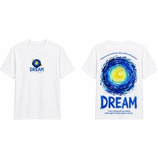 Tomris Dtg Baskı Dream Van Gogh Esintili Oversize T-Shirt