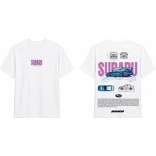Tomris Dtg Baskı Subaru Impreza Oversize T-Shirt