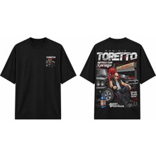 Tomris Dtg Baskı Dominic Toretto Fast Furious Oversize T-Shirt