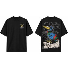 Tomris Dtg Baskı Island Oversize T-Shirt