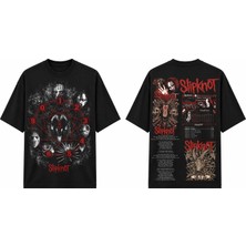 Tomris Dtg Baskı Slpknot Snuff Şarkı Sözlü Vintage Koleksiyon Oversize T-Shirt