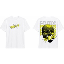 Tomris Dtg Baskı Politics Oversize T-Shirt