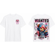 Tomris Dtg Baskı One Piece Chopper Anime Streetwear Oversize T-Shirt