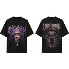 Tomris Dtg Baskı Cyber Gothic Tasarımlı Oversize T-Shirt