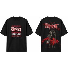 Tomris Dtg Baskı Slpknot Corey Taylor Vintage Koleksiyon Oversize T-Shirt