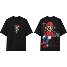 Tomris Dtg Baskı Superr M.b Anime Premium Oversize T-Shirt