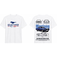 Tomris Dtg Baskı Klasik Muscle Car  Oversize T-Shirt