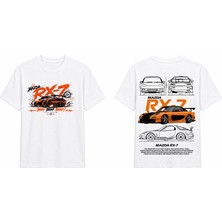 Tomris Dtg Baskı Mzd Rx-7 Oversize T-Shirt