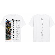 Tomris Dtg Baskı Fast & Furious Hatıra Oversize T-Shirt
