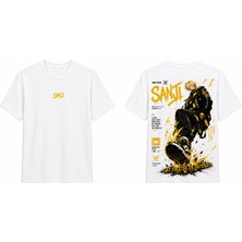 Tomris Dtg Baskı One Piece Sanji Black Leg Anime Oversize T-Shirt
