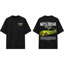 Tomris Dtg Baskı Mitsubishi Lancer Evo Oversize T-Shirt