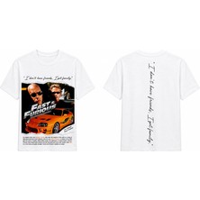 Tomris Dtg Baskı Fast & Furious Dominic Toretto Paul Walker Oversize T-Shirt