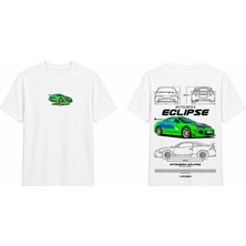 Tomris Dtg Baskı Mitsubishi Eclipse Jdm Oversize T-Shirt
