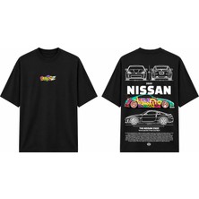 Tomris Dtg Baskı Nissan 350Z Drift Edition Jdm Oversize T-Shirt