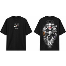 Tomris Dtg Baskı One Piece Monkey D. Luffy P.k Anime Oversize T-Shirt