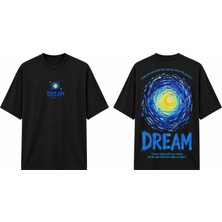Tomris Dtg Baskı Dream Van Gogh Esintili Oversize T-Shirt