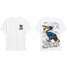 Tomris Dtg Baskı Island Oversize T-Shirt