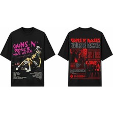Tomris Dtg Baskı Gunsnroses Carnival Oversize T-Shirt