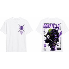Tomris Dtg Baskı Donatello Ninja Kaplumbağalar Oversize T-Shirt