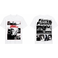Tomris Dtg Baskı Fast And Furious Brian O'coner Vin Disell Oversize T-Shirt
