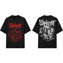 Tomris Dtg Baskı Slpknot Heretic Anthem Vintage Koleksiyon Oversize T-Shirt