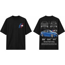 Tomris Dtg Baskı  M3 M Performance Otomobil Oversize T-Shirt