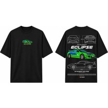 Tomris Dtg Baskı Mitsubishi Eclipse Jdm Oversize T-Shirt