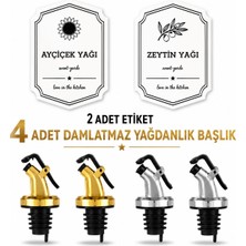 Trend Home Life     4 Adet Damlatmaz Yağdanlık Başlık + 2 Adet Su Geçirmez Etiket