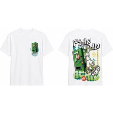 Tomris Dtg Baskı Fido Freshman Graffiti Oversize T-Shirt