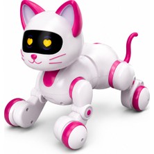 Happy Kitten Akıllı Robot Kedi – Uzaktan Kumandalı, LED Işıklı ve Dokunmatik Etkileşimli Oyuncak