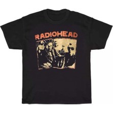 Empressco Siyah Unisex Rahat ve Şık Radiohead T-Shirt