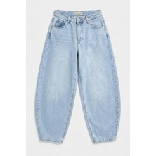 It's Basic Kadın Ice 4s6-3 Mega Balon Fit %100 Koton Denim Jean