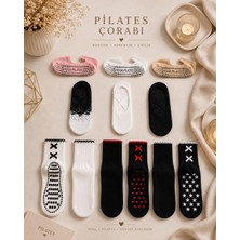 Çorap Vitrini Zarafetin En Ince Hali: 9 Çift Mega Karma Set - Silikon Kaymaz Tabanlı Uzun ve Babet Pilates/yoga Çorabı Paketi