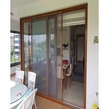 Sineklik İzmir Sürme Sineklik Tek Açılır Altınmeşe Kapı Pencere (En: 0-225 cm x Boy: 0-235 cm)