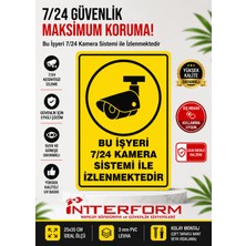 İnterform Bu Iş Yeri Kamera Ile Izlenmektedir Levhası 25 x 35 cm