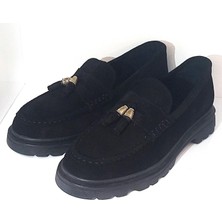 Step More Z3223131 Kadın Hakiki Deri Yüksek Taban Loafer Ayakkabı
