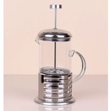 Çelik Kulplu Cam French Press - 350 ml