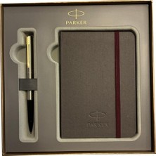 Parker Hediye Seti Gt Gold Krom Roller Kalem + Defter