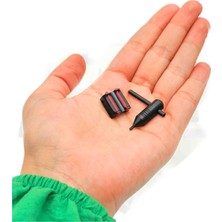 Çatlısan Deffance Av Tüfeği 8 mm Şerit Üstü Çift Vidalı Orta Gez - Kırmızı Fiber (Alyanlı Set)