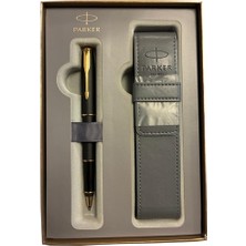 Parker Hediye Seti Sonnet Mat Siyah Roller Kalem + Kılıf